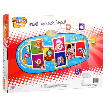 Elektroniczna gra w klasy Mata dla dzieci 3+ niebieski Odgłosy 8 zwierząt